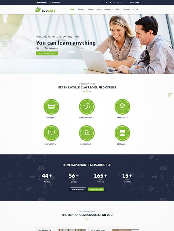 education wordpress themes