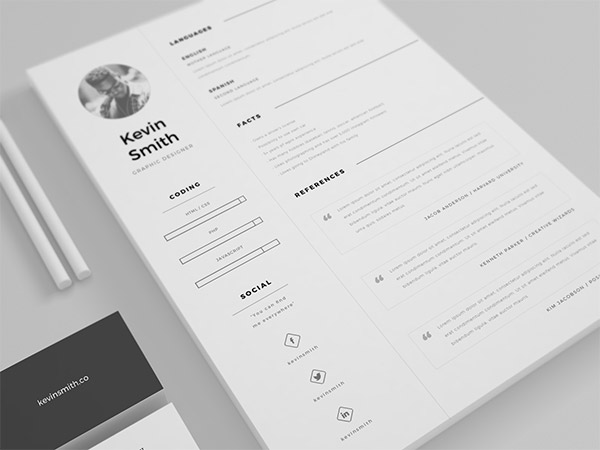 freebie elegant CV