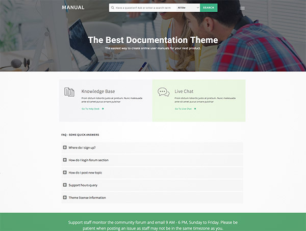 online documentation theme