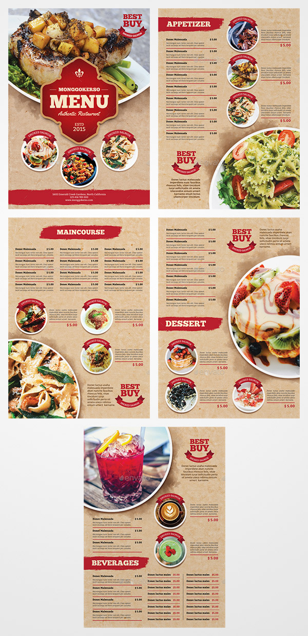 restaurant food flyer