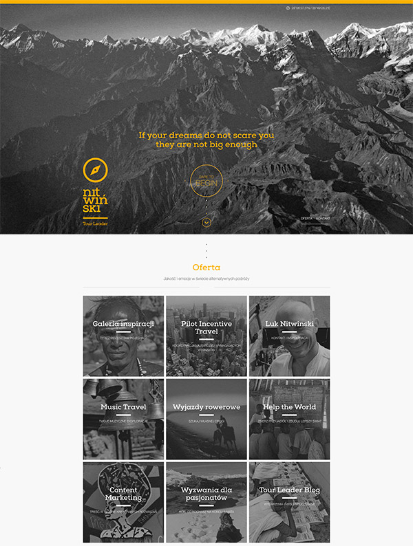 greyscale wesite theme