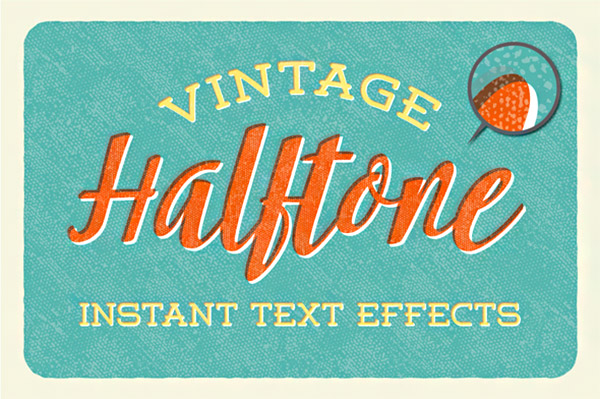 retro style typography