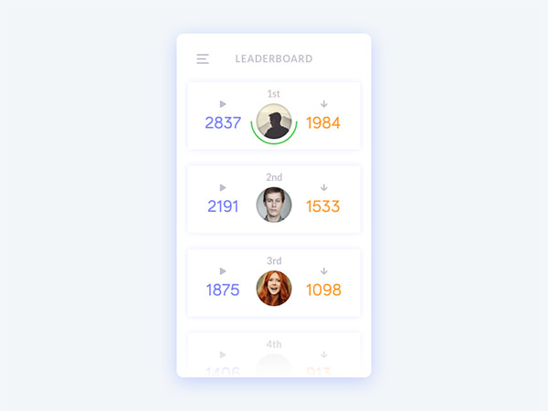 30+ Mobile Leaderboard Design Ideas | Naldz Graphics