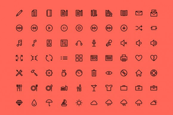 webfont icons freebie