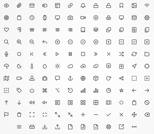 line font icon