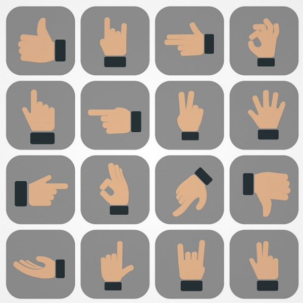 hand gestures icon