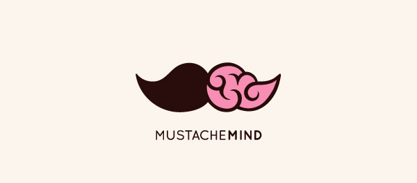 brain mustache logo