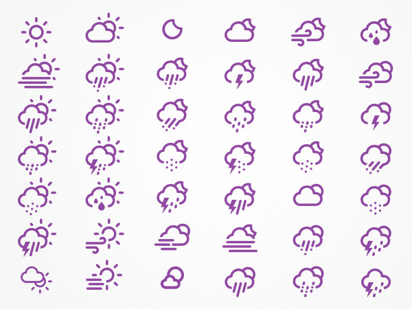 weather themed icons