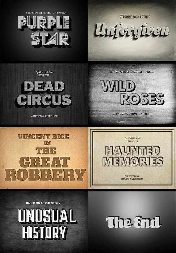 movie vintage designs