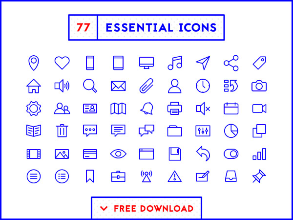 minimal icon freebies