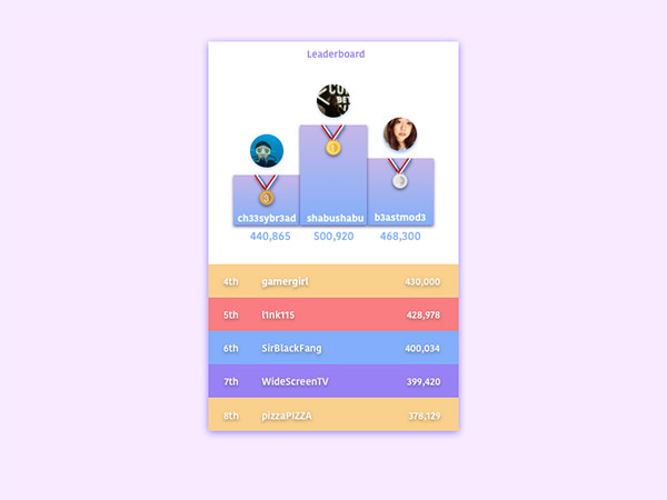 pastel color UI