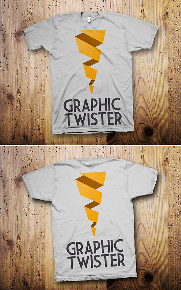 T-Shirt Mockups Bundle PSD, Front & Back Tees