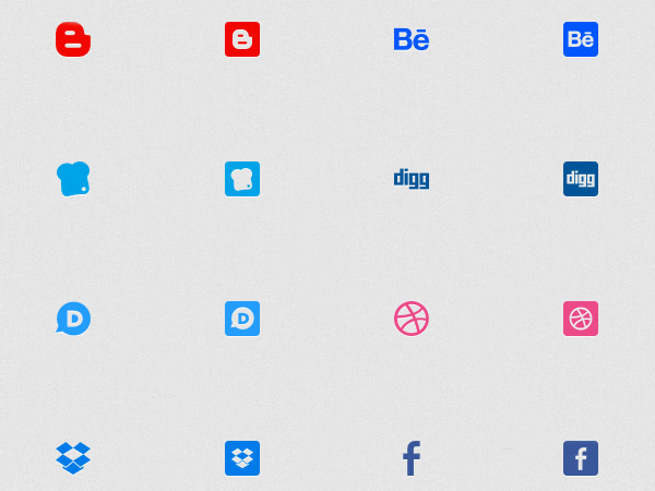 social icons design