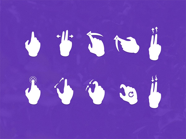 hand icon set