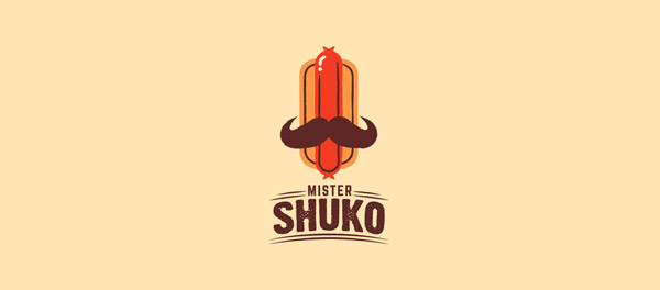 hotdog mustache logo
