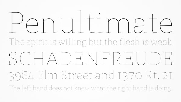 thin line fonts