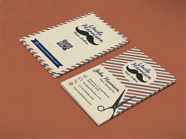 retro business card