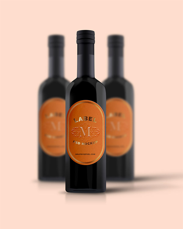 bottle mockup psd