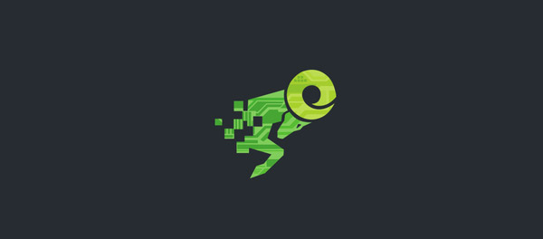 pixelated electronics logo