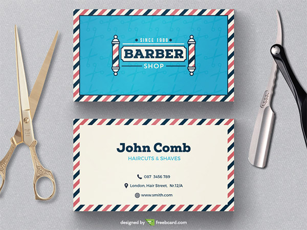 barbers business card