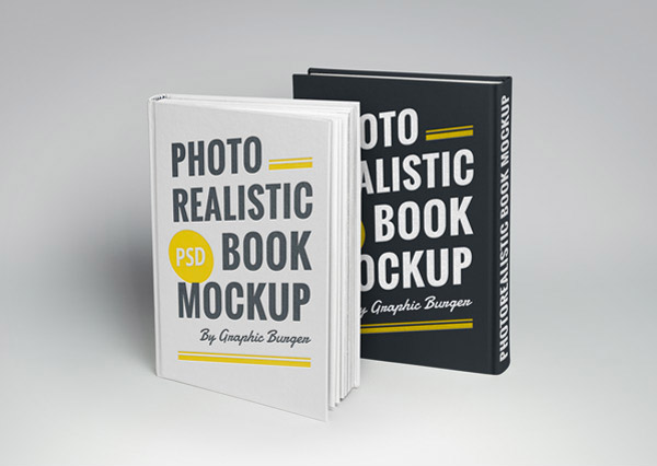 photorealistic book mockup