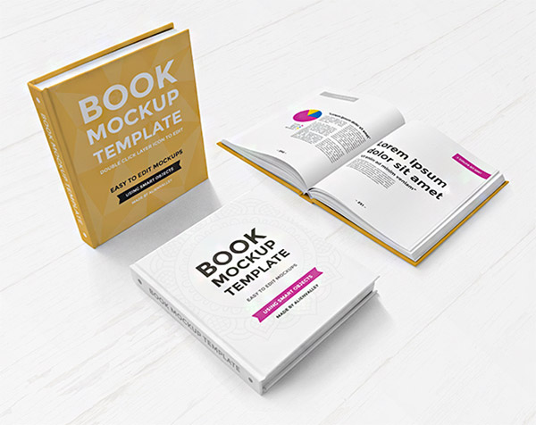 books mockup set