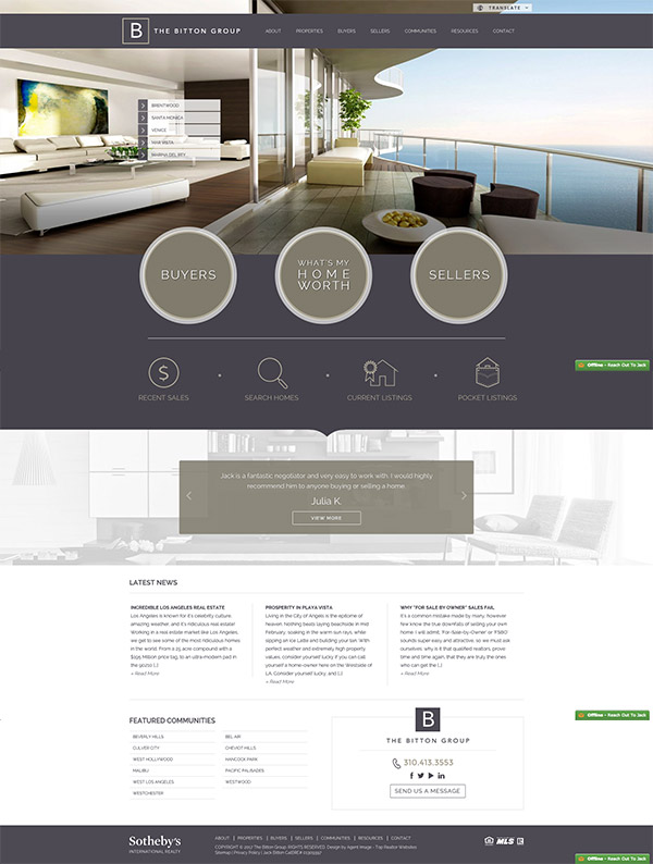 greige website design