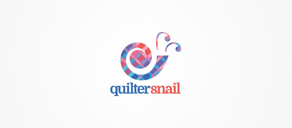 quilt logo snail