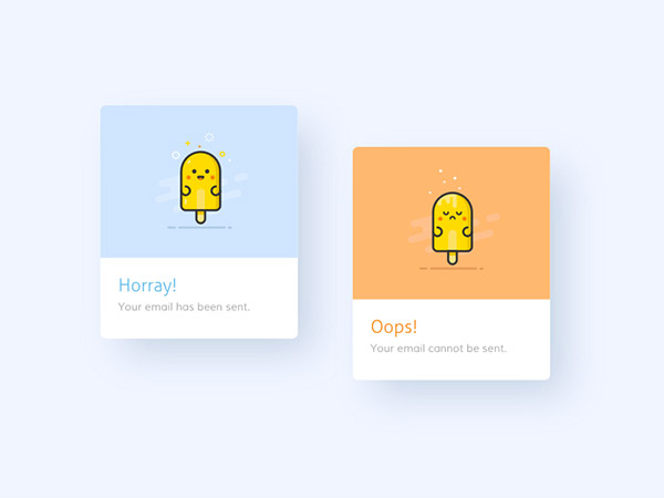 minimal message box design