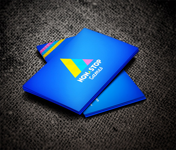 blue business cards