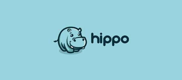 hippopotamus logo design