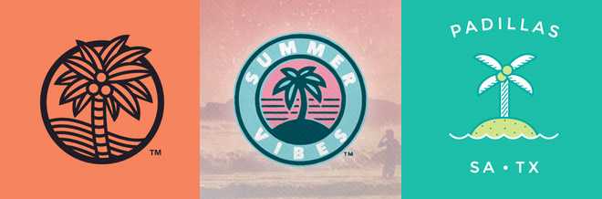 30 Creative Examples Of Palm Tree Logo Designs