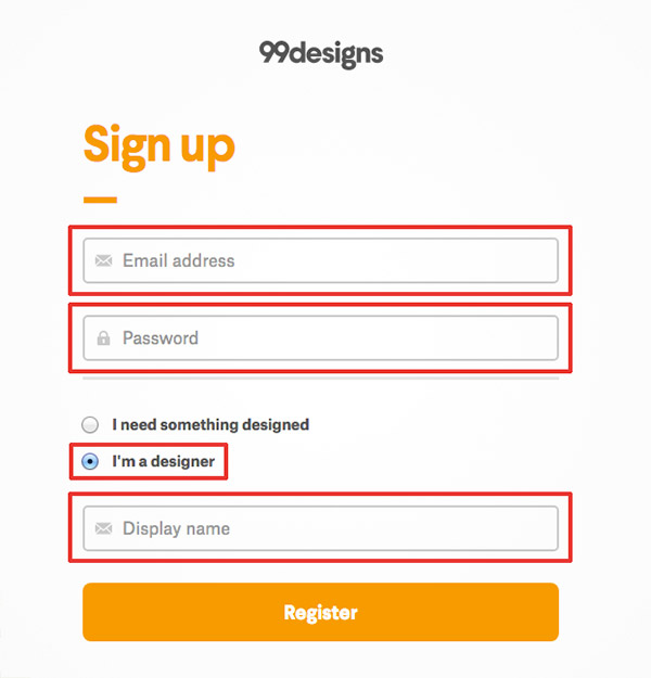 99designs signup