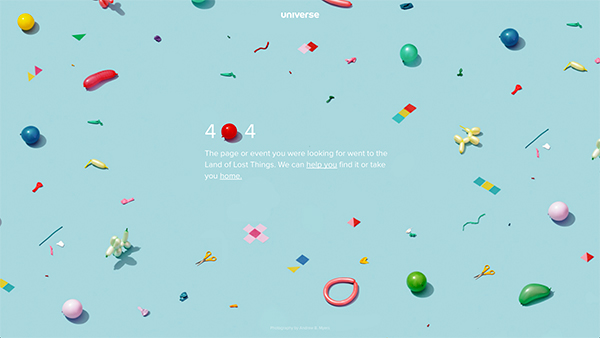 universe error page