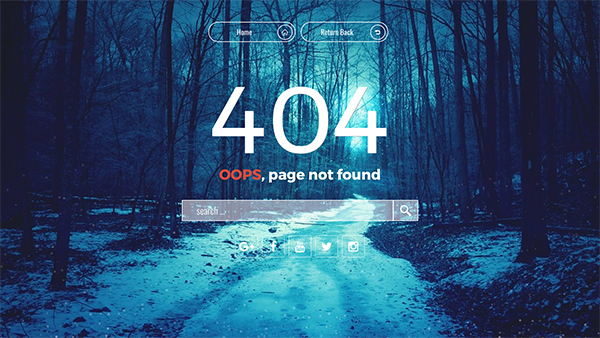 responsive error page