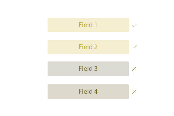 correct fields